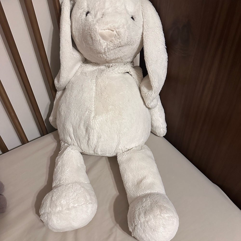 Plush White Bunny Toy